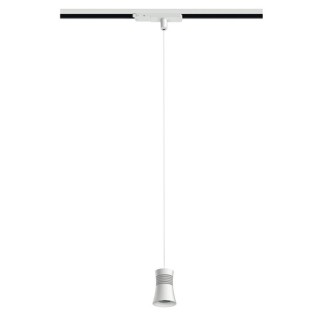 Suspension LED 12,5 W 3 000 K triphasée sur rail PAGODA Blanc