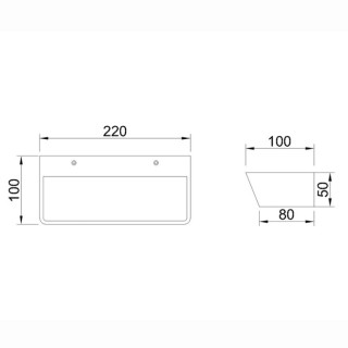 Applique murale LED 21W 3000K ALTEA Blanc