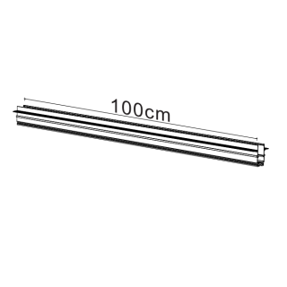 RAIL ENCASTRÉ 1M NOIR MAGNETO Noir