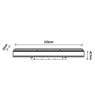 LUMIÈRE LINÉAIRE COB 18W NOIR 3000K TRIAC MAGNETO Noir