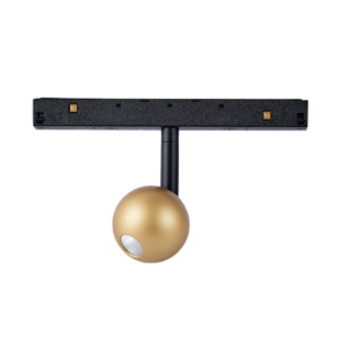 BALL SPOT 7W NOIR/OR 3000K TRIAC MAGNETO Noir/Or