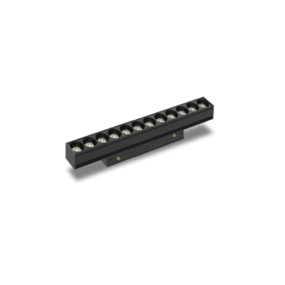 LUMIÈRE LINÉAIRE COB 12W NOIR 4000K MAGNETO Noir