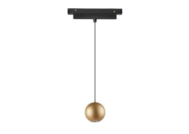 PENDENTIF BOULE 7W Noir/Or - Luminaire Mantra