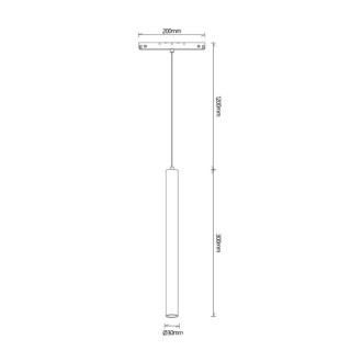 SUSPENSION 5W BLANC 3000K MAGNETO Blanc