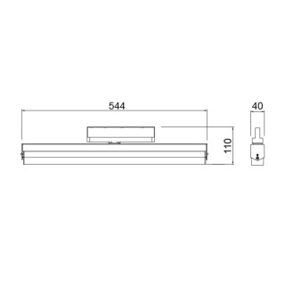 SPOT LINÉAIRE SUR RAIL BLANC 30W 4000K CRETA Blanc