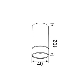 PLAFONNIER S MINI GU10 BLANC