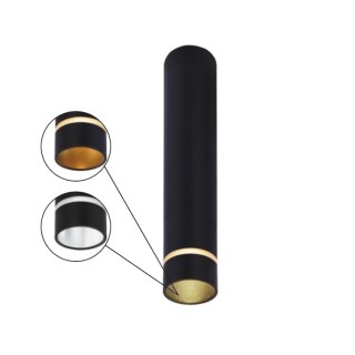 PLAFONNIER M MINI GU10 NOIR SPLIT Noir