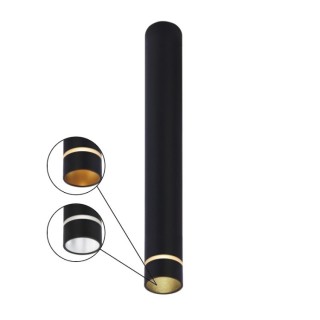 PLAFONNIER M MINI GU10 NOIR SPLIT Noir