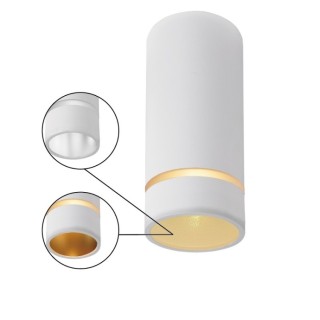 PLAFONNIER GU10 BLANC SPLIT Blanc