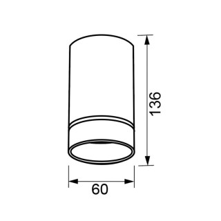 PLAFONNIER GU10 BLANC SPLIT Blanc
