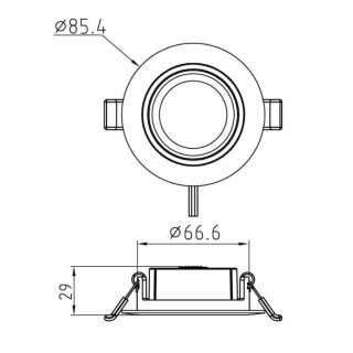 Spot encastré LED CCT PANAMA Blanc