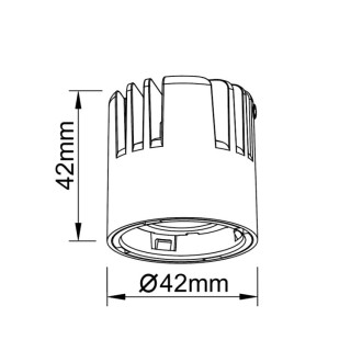Dissipateur thermique 6 W SUNSET Noir