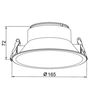 Spot encastré 20/30W Cadre SUNSET Blanc