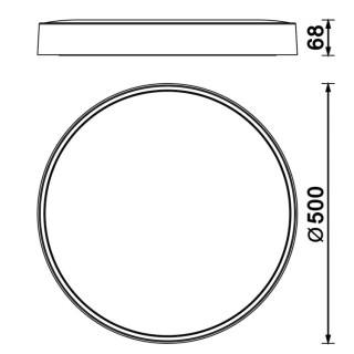 Plafonnier LED 40W Noir CCT CUMBUCO II Noir