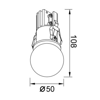 Spot encastrable LED 7W IP44 2700K BEAD Blanc