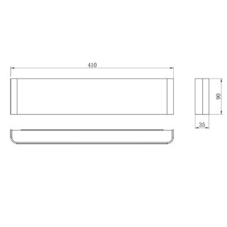 Applique murale LED 14W 4000K Blanc EGEO Blanc