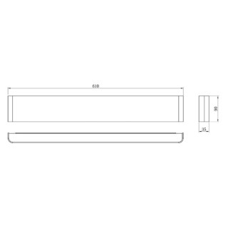 Applique murale LED 20W 4000K Blanc EGEO Blanc