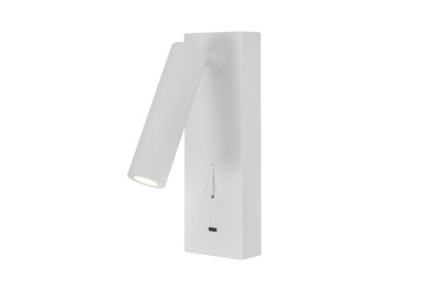 Lampe murale lecture 3W TARIFA III Blanc Mantra