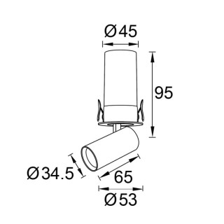 SPOT ENCASTRÉ 7W 4000K BLANC GARDA Mini Blanc