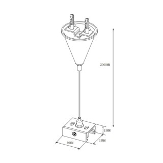 KIT DE SUSPENSION 2M BLANC