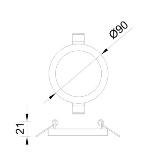 Downlight LED encastré SAONA EMPOTRABLE Blanc mat