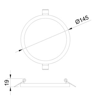 Downlight LED encastré SAONA EMPOTRABLE Blanc mat
