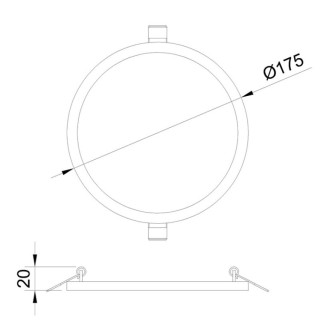Downlight LED encastré SAONA EMPOTRABLE Blanc mat