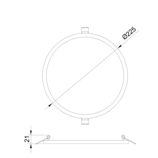 Downlight LED encastré SAONA EMPOTRABLE Blanc mat