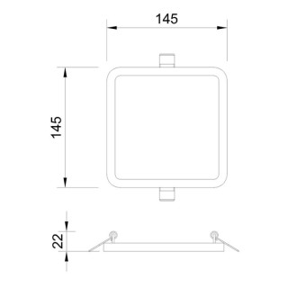 Downlight LED encastré SAONA EMPOTRABLE Blanc mat