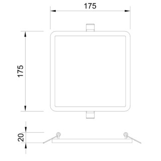 Downlight LED encastré SAONA EMPOTRABLE Blanc mat