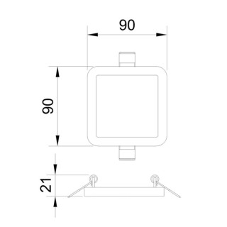 Downlight LED encastré SAONA EMPOTRABLE Blanc mat