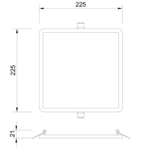 Downlight LED encastré SAONA EMPOTRABLE Blanc mat