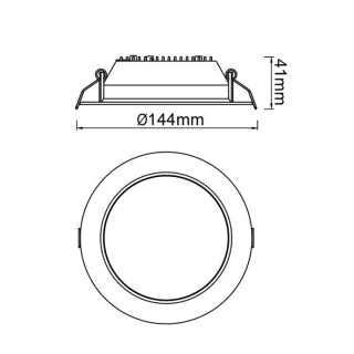 SPOT ENCASTRÉ LED CCT 15W BLANC NASAO Blanc