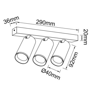 SPOT Mini GU10 3L BLANC NAZARE Blanc