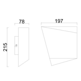 Applique murale ASIMETRIC Blanc