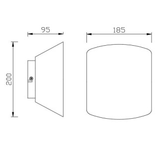 Applique murale ASIMETRIC Blanc