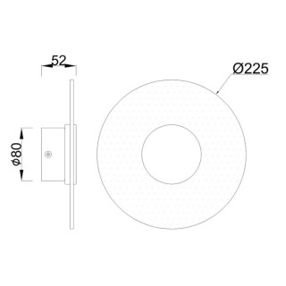 Applique murale LED 9W 3000K VENUS Blanc