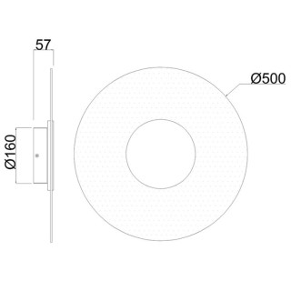 Applique murale LED 18W 3000K VENUS Blanc