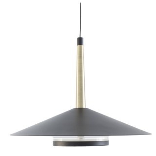 Suspension LED 8W 3000K ORION Noir + Cuir