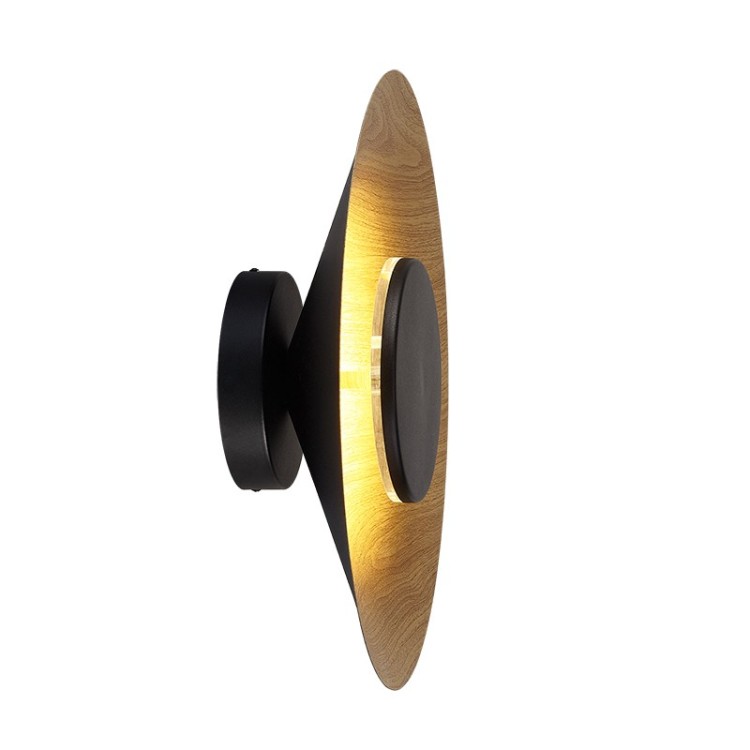 Applique murale LED 24W 3000K ORION Noir + Bois Applique murale LED 24W 3000K ORION Noir + Bois