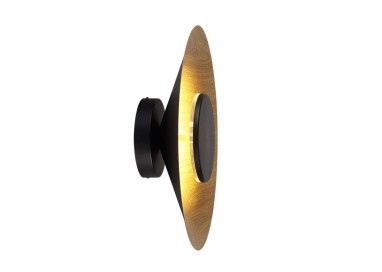 Applique murale LED 24W 3000K ORION Noir + Bois