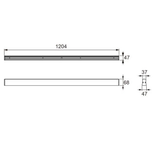 Plafonnier LED 38W 4000K 110 deg  HANOK Noir