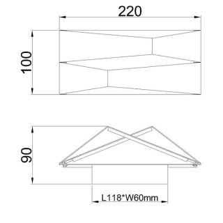 Applique murale LED 10W 3000K FUJI Blanc