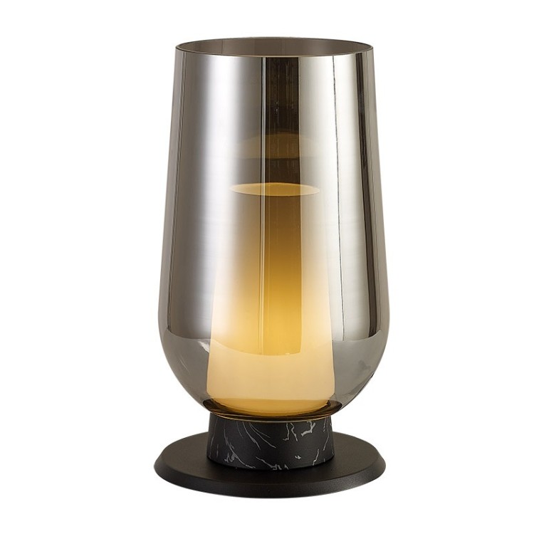 Lampe de table NORA Noir/Marbre - Mantra Lampe de table NORA Noir/Marbre - Mantra