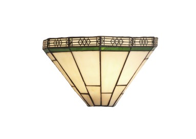 Applique Metal laiton antique, verre Tiffany E14 Max 60w NEW YORK