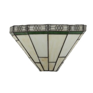 Applique Metal laiton antique, verre Tiffany E14 Max 60w NEW YORK