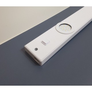 Réglette LED sous meuble cuisine 2 spots – 580 lumens – 4000K – interconnectable – interrupteurs ON/OFF
