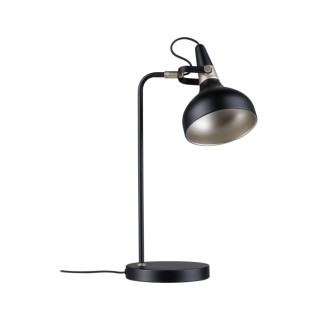 Lampe à poser Juna E14 Noir mat Paulmann