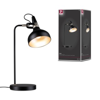 Lampe à poser Juna E14 Noir mat Paulmann