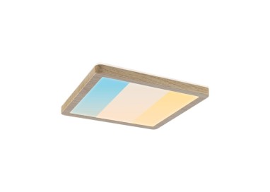 Panneau LED Atria Shine carré bois Paulmann